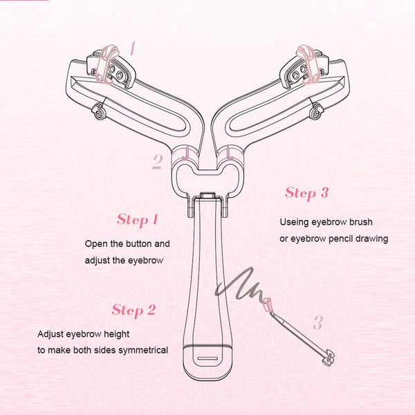 Reusable Adjustable Eyebrow Stencil for Makeup Application