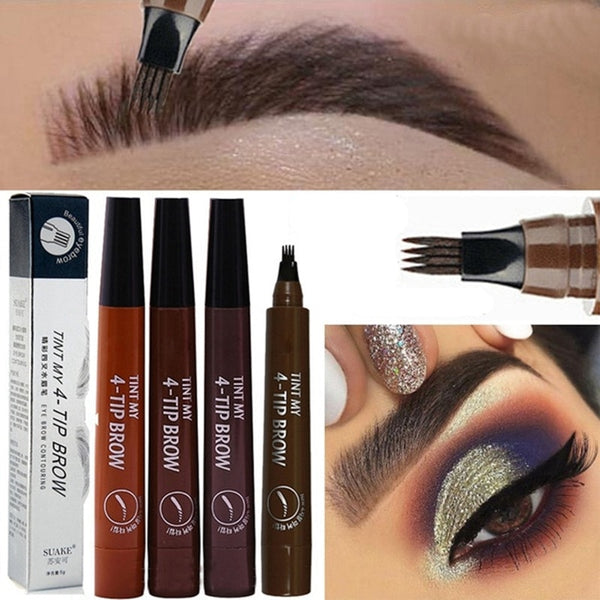 Microblading Eyebrow Pen Waterproof Fork Tip