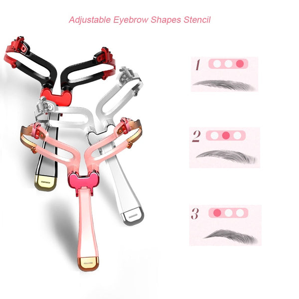 Reusable Adjustable Eyebrow Stencil for Makeup Application